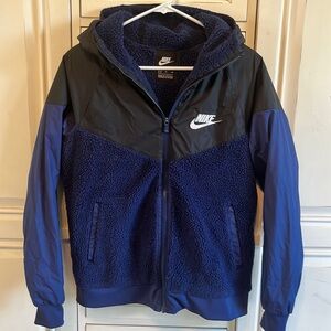 Nike jacket size kids XL navy blue
